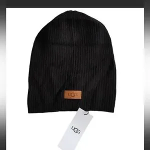UGG UNISEX AIKEN CASHMERE BLEND BLACK HAT BEANIE O/S UGG | Accessories | Aiken Beanie Ugg Hate | Poshmark main image 3